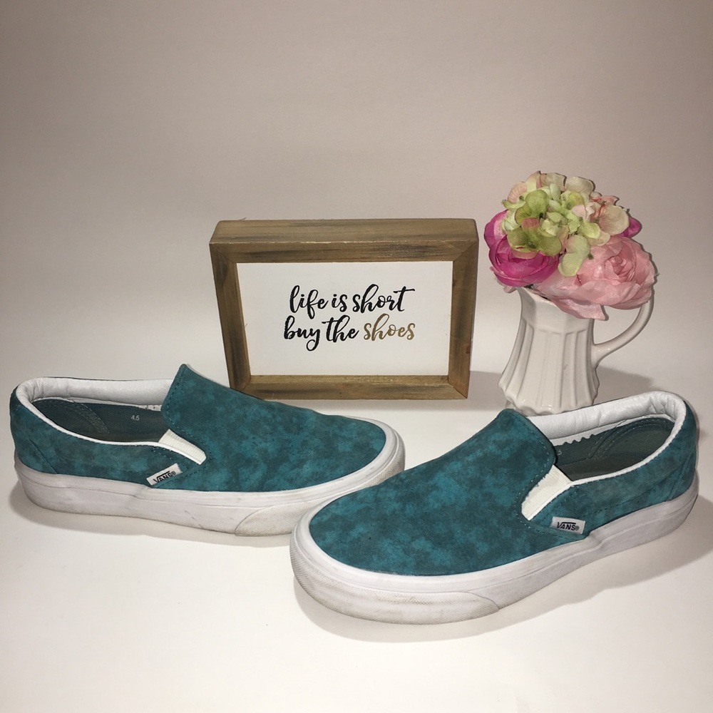 💥Vans Blue Suede Sneakers Unisex M4.5 W6💥